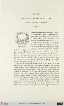 24: Notes sur quelques émaux anciens envoyés à l'exposition universelle