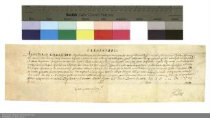 Indulgenzbrief des Papstes Clemens IX. für die Erlöser-Bruderschaft.