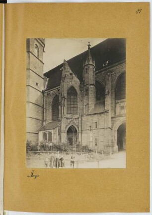 Stadtpfarrkirche, Steyr: Ansicht (aus: Skizzen- und Fotoalbum 21)