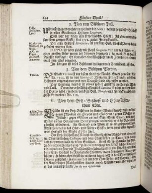 V. Von dem Ertz-Bischoff und Churfürstenthum Cölln.