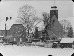 Markersbach, Blick zur Dorfkirche