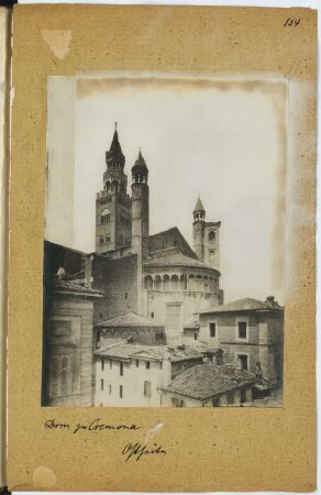 Dom Santa Maria Assunta, Cremona: Choransicht (aus: Skizzen- und Fotoalbum 4)
