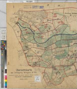 Büngern (Rhede), Umlegung Büngern, Übersichtskarte