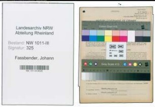 Entnazifizierung Johann Fassbender , geb. 25.07.1899 (Oberinspektor)
