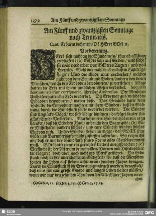 Am Fünff und zwantzigsten Sonntage nach Trinitatis