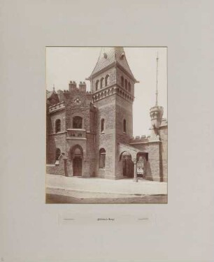 Pförtnerloge der neuen Brauerei Hoepfner in Karlsruhe