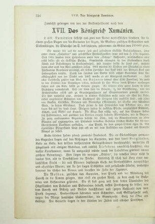 XVII. Das Königreich Rumänien