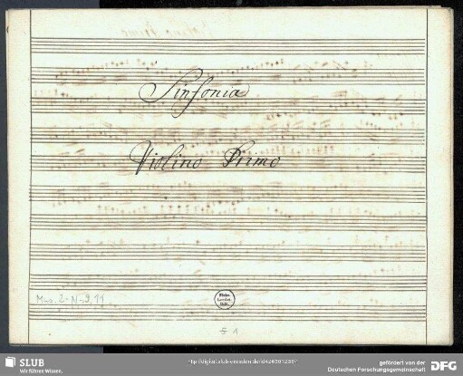 Symphonies - Mus.2-N-9,11 : orch - A