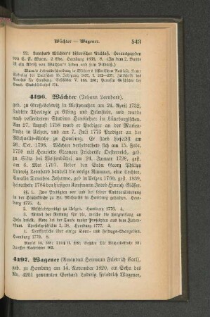 4197. Wagener (Amandus Hermann Friedrich Carl)