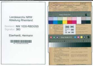 Entnazifizierung Hermann Eberhardt , geb. 27.02.1892 (Steiger)