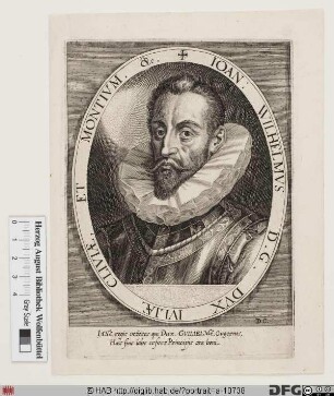 Bildnis Johann Wilhelm, Herzog von Jülich, Kleve u. Berg, Graf von der Mark u. Ravensberg, Herr zu Ravenstein (reg. 1592-1609)
