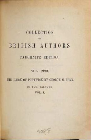 The clerk of Portwick : a tale, 1