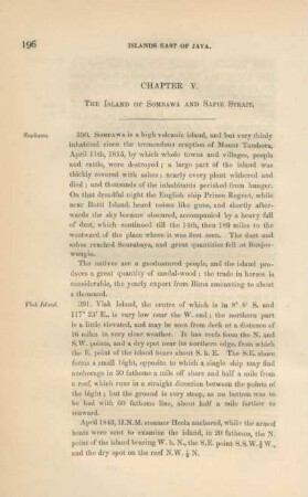 Chapter V. The island of Sombawa and Sapie Strait