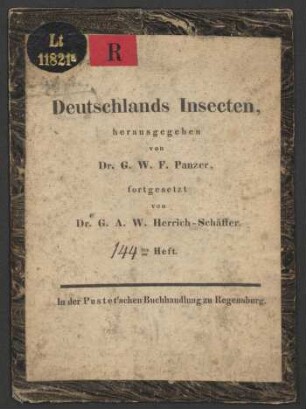 Deutschlands Insecten ... 144tes Heft.