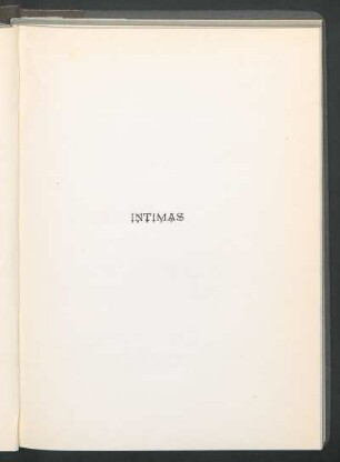 Íntimas