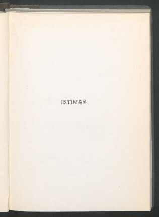 Íntimas