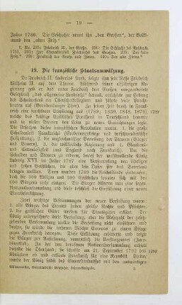 19. Die französische Staatsumwälzung