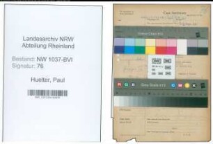 Entnazifizierung Paul Huelter , geb. 00.00.0000 (Kaufmann)