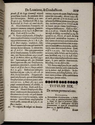 Titulus XIX. De rerum permutatione