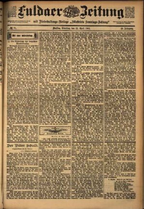 Ausgabe vom Dienstag, den 22. April 1902.