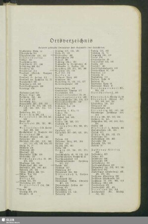 Ortsverzeichnis