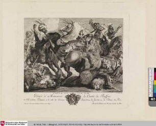 Chasse au lion et au tigre