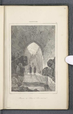 Palestine. Piscine de Siloë à Jérusalem.
