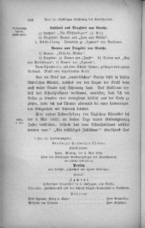 Feier der 25jährigen Eröffnung des Stadttheaters.