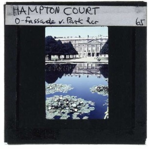 London, Hampton Court : Great Fountain Garden, Ostfassade
