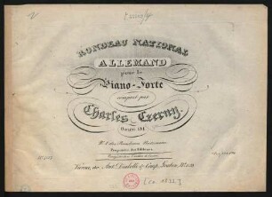 Rondeau National Allemand : pour le Piano-Forte ; Oeuv: 181. ; No. I des Rondeaus Nationaus.