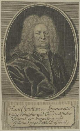 Bildnis des Hans Christian von Kiesenwetter