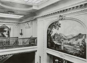 Treppenhaus des Passagierdampfers S.S. Vaterland : Bordaufnahmen. Treppenhaus des Passagierdampfers S.S. Vaterland