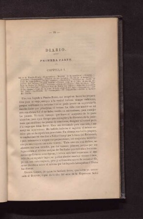 Diario. Primera Parte.