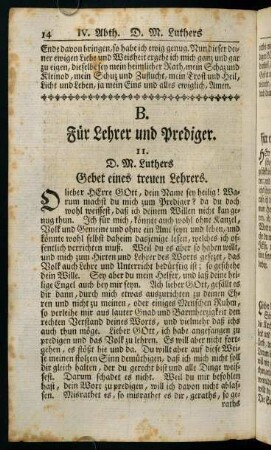 14-40, B. Für Lehrer und Prediger