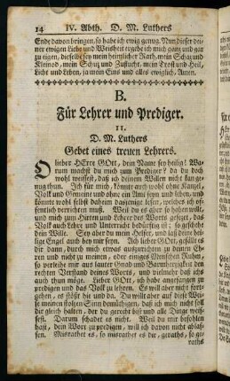 14-40, B. Für Lehrer und Prediger