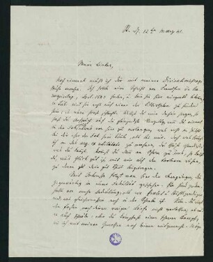 Brief 10: 12. März 1841