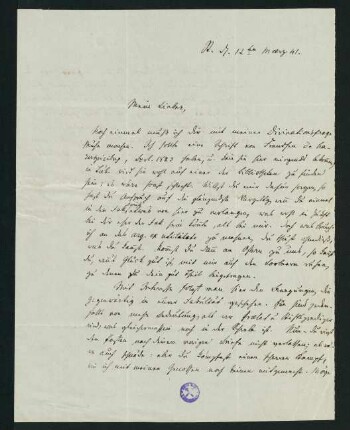 Brief 10: 12. März 1841