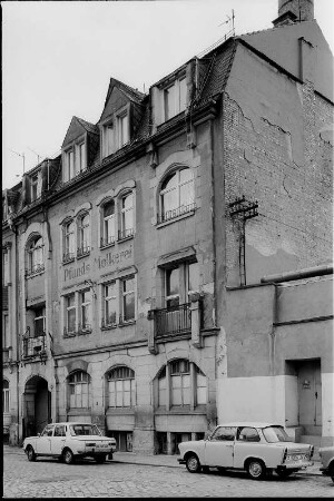 Dresden-Neustadt, Bautzner Straße 79. Molkerei Gebrüder Pfund (gegründet 1880; Architekt: Friedrich Herrmann Richter)