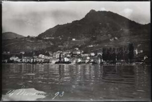 Montreux, vom Genfer See aus gesehen