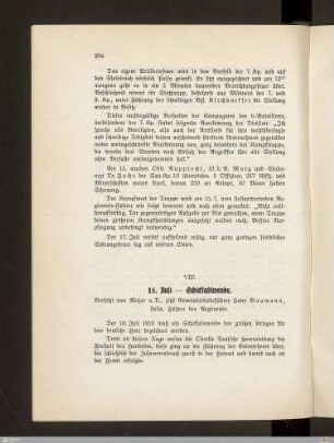 VIII. 18. Juli - Schicksalswende