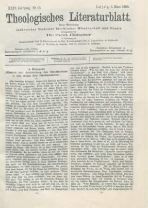 113-116 A. Harnacks ʺMission und Ausbreitung des Christentums in den ersten drei Jahrhundertenʺ