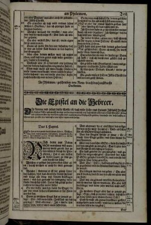 Die Epistel an die Hebreer.