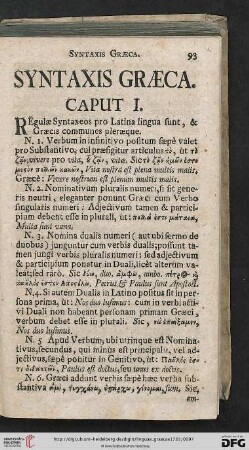 Syntaxis graeca [Caput I. – Caput IX: De numeris]