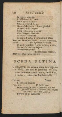 Scena Ultima = Letzter Auftritt
