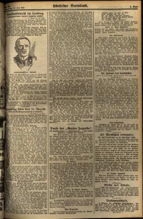 Zweite Ausgabe vom Donnerstag, den 12. Juli 1928.