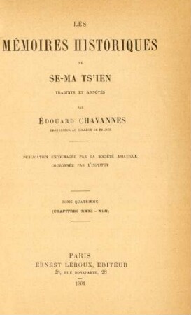 T. 4: (Chapitres XXXI - XLII)