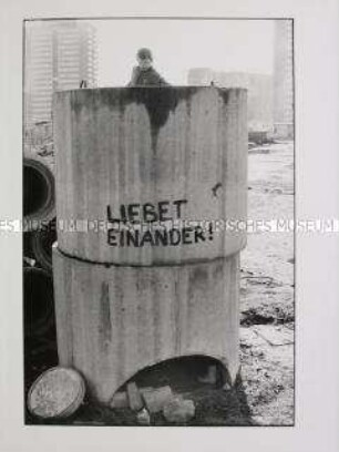 Serie aus der Dokumentation "Berlin-Marzahn III, 1981-1990" - An der Otto-Buchwitz-Str.