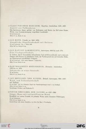I. Gemälde (Nr. 1-46)