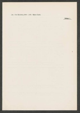 Anlage 1. Vergleich der deutschen und feindlichen Artillerie in der Frühjahrsschlacht im Artois 1915.