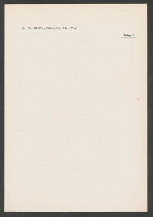 Anlage 1. Vergleich der deutschen und feindlichen Artillerie in der Frühjahrsschlacht im Artois 1915.